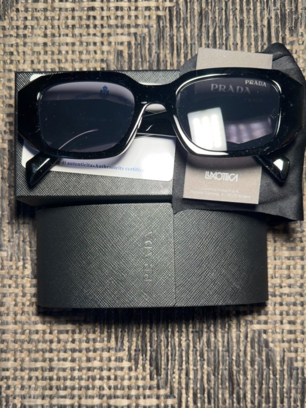 Black Prada womens sunglasses.